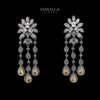 Omnia Anoud Yellow Bridal Full Set with Sparkling Zircon Stones in High-Quality Rhodium Plated Finish - Image 2