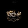 Omnia Infinity Chains Bridal Full Set with High-Quality Simulated Diamonds Gold Plated - Image 4