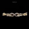 Omnia Infinity Chains Bridal Full Set with High-Quality Simulated Diamonds Gold Plated - Image 2