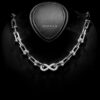 Omnia Infinity Chains Bridal Full Set with High-Quality Simulated Diamonds Rhodium Plated - Image 5