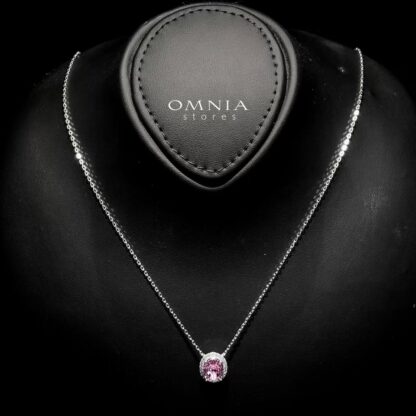 Omnia Valeria Pink Set in 92.5 Silver with High-Quality Ice Cut Stones - Image 3
