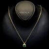 Omnia Gabriela Gold and Green Set in 92.5 Silver with High-Quality Ice Cut Stones - Image 3