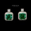 Omnia Gabriela Gold and Green Set in 92.5 Silver with High-Quality Ice Cut Stones - Image 4