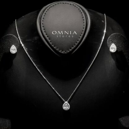 Omnia Salsabil White Set in 92.5 Silver with High-Quality Zircon Stones - Image 2