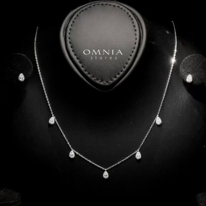 Omnia Basant White Set in 92.5 Silver with High-Quality Zircon Stones - Image 2