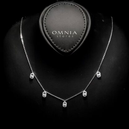 Omnia Yumna White Set in 92.5 Silver with High-Quality Zircon Stones - Image 3
