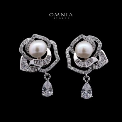 Omnia Evelina White Set in 92.5 Silver with High-Quality Zircon Stones - Image 4