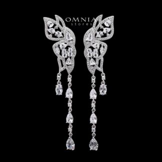 Omnia Mabel White Set in 92.5 Silver with High-Quality Zircon Stones