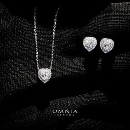 Omnia Farah White Set in 92.5 Silver with High-Quality Iced Cut Stone