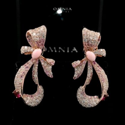 Omnia Aleen Clip Earrings 92.5 Silver High Quality Simulated Diamonds