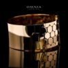 Omnia Arwa Gold-Plated Copper Bangle with High-Quality Simulated Diamonds - Image 2