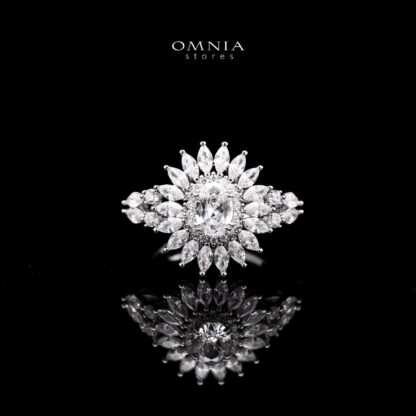 Omnia Asmaa Pure White Bridal Full Zircon Set - Image 3