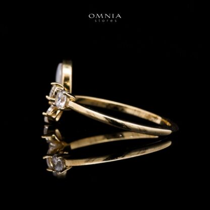 Omnia Ivy Butterfly Ring in 925 Silver with High Quality Zircon Stone - Image 2