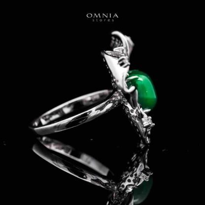 Omnia Dana Butterfly Ring in 92.5 Silver High Quality Simulated Diamonds - Image 3