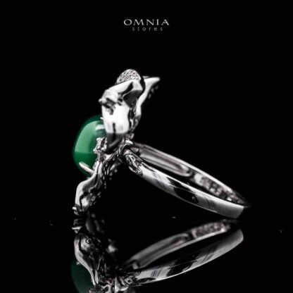 Omnia Dana Butterfly Ring in 92.5 Silver High Quality Simulated Diamonds - Image 2