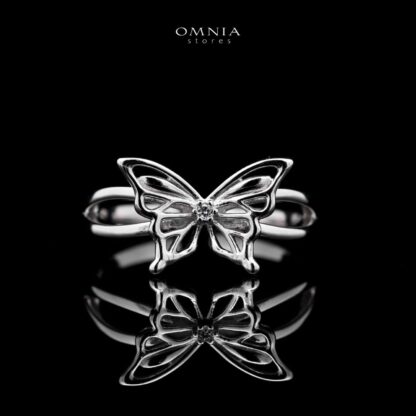 Omnia Aaliyah Butterfly Ring in High Quality 925 Silver