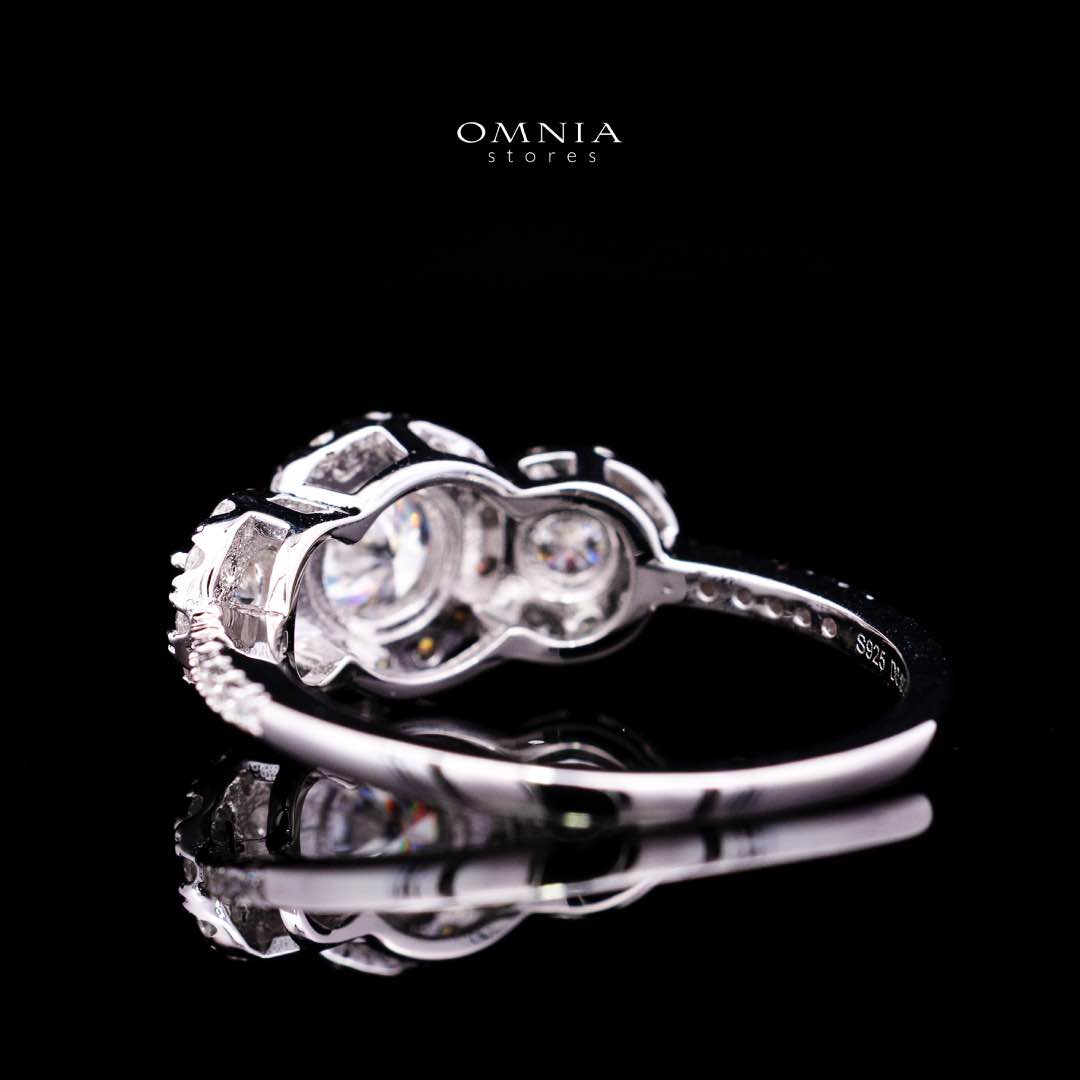 Fawzia White Round Cut Ring GRA Certified in High Quality 925 Silver 6.0mm 0.8ct - Image 4