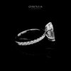 Omnia Ghusun White Ring 92.5 Silver Certified in High Quality Moissanite Stone - Image 2