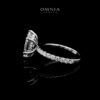 Omnia Ghusun White Ring 92.5 Silver Certified in High Quality Moissanite Stone - Image 3