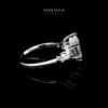 Omnia Hakima White Ring 92.5 Silver Certified in High Quality Moissanite Stone - Image 2