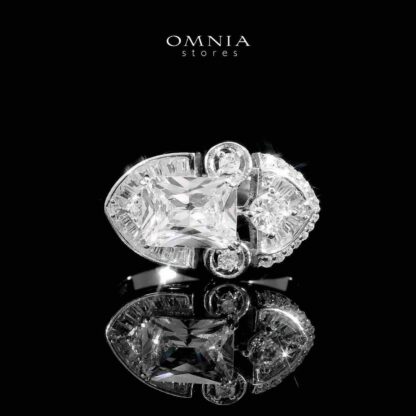Shimaa White Bridal Full Set in 925 Silver High Quality Simulated Diamonds - Image 5