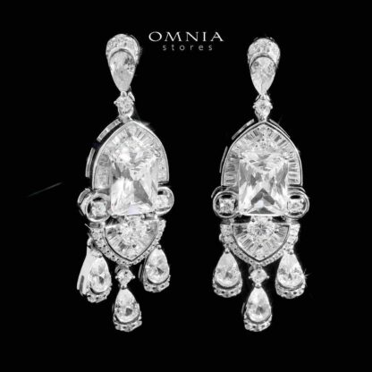 Shimaa White Bridal Full Set in 925 Silver High Quality Simulated Diamonds - Image 4