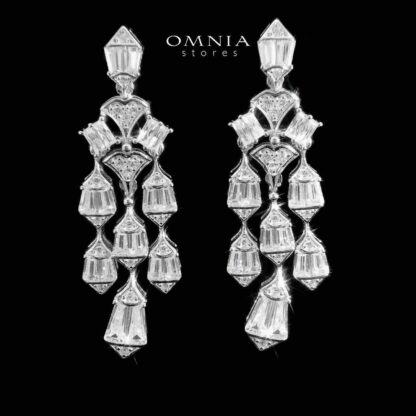 Omnia Noora White Bridal Full Set in 925 Silver High Quality Simulated Diamonds - Image 4