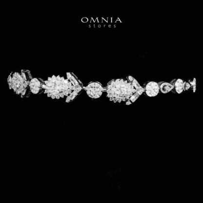 Omnia Hana White Bridal Full Set in 925 Silver High Quality Simulated Diamonds - Image 4