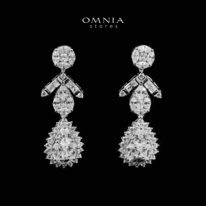 Omnia Hana White Bridal Full Set in 925 Silver High Quality Simulated Diamonds - Image 5