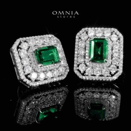 Sally Earring in 925 Silver High Quality Simulated Diamonds - Image 2