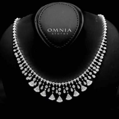 Omnia Kenoz White Bridal Full Set in 925 Silver High Quality Simulated Diamonds - Image 2