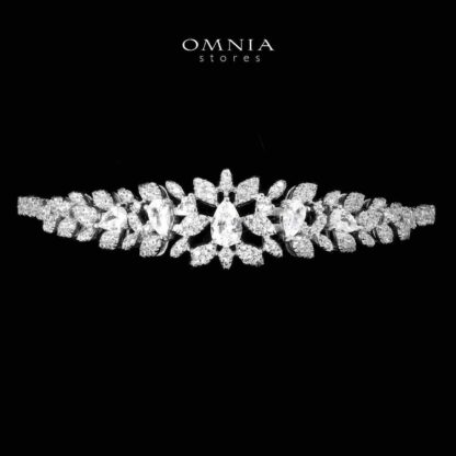 Omnia Sumiya White Bridal Full Set in 925 Silver High Quality Simulated Diamonds - Image 5