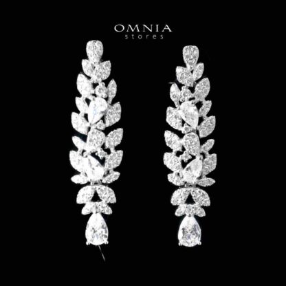 Omnia Sumiya White Bridal Full Set in 925 Silver High Quality Simulated Diamonds - Image 3