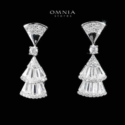 Omnia Sumaya White Bridal Full Set in 925 Silver High Quality Simulated Diamonds - Image 3