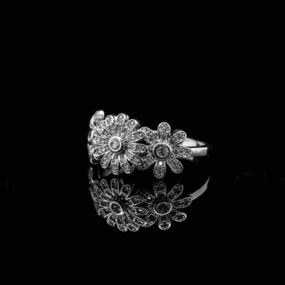 Omnia Tahira Bangle and Ring with Silver Color In Rhodium Plated - Image 3