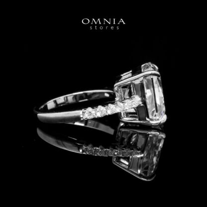 Omnia Adele White 1.25 Carat Ring In 925 Silver High Quality Simulated Diamonds - Image 3