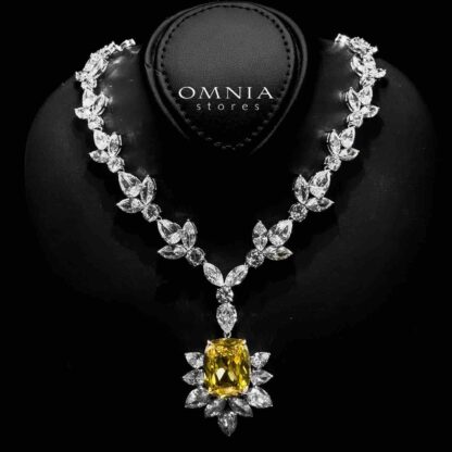 Omnia Medusa Yellow Bridal Full Set in 925 Silver High Quality Simulated diamonds - Image 2