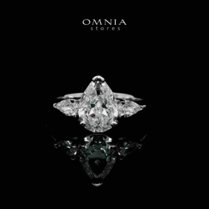 Love White Ring In 925 Silver High Quality Simulated Diamonds