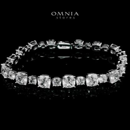 Noor Signature White Bracelet in 925 Silver High Quality Simulated Diamonds - Image 2