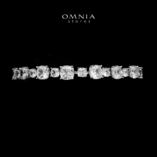 Noor Signature White Bracelet in 925 Silver High Quality Simulated Diamonds