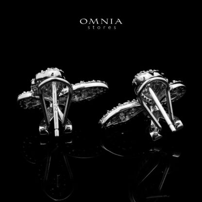 Shereen Butterfly Clip Earrings In 925 Silver High Quality Simulated Diamonds - Image 2