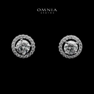 Suhayla Stud Earrings In 925 Silver High Quality Simulated Diamonds