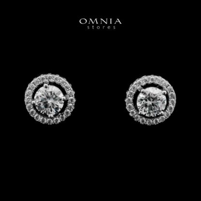Suhayla Stud Earrings In 925 Silver High Quality Simulated Diamonds
