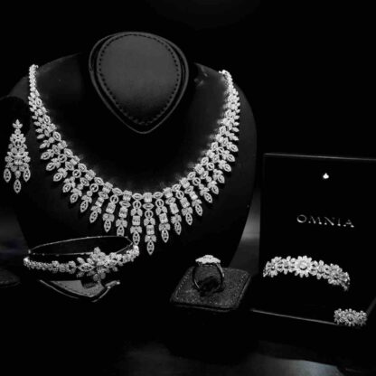 Ruqaya Silver Color Bundle Set