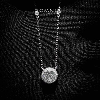 Vayla White Necklace In 925 Silver High Quality Simulated Diamonds