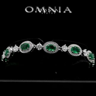 Omnia Asiya Bracelet In 925 Silver High Quality Simulated diamonds