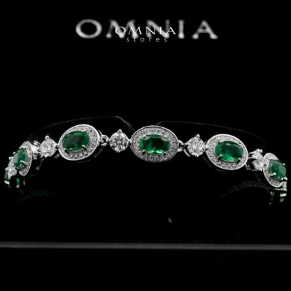 Omnia Asiya Bracelet In 925 Silver High Quality Simulated diamonds