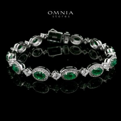 Omnia Asiya Bracelet In 925 Silver High Quality Simulated diamonds - Image 2