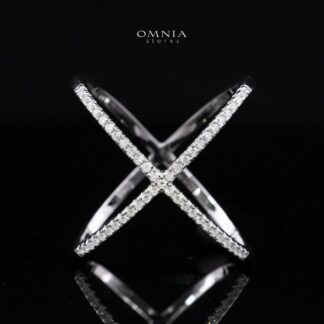 Virelle White Moissanite Stone Ring With GRA Certified High Quality in 925 Silver