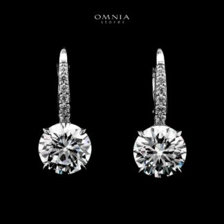 Mahvash Drop Earrings In 925 Silver Certified High Quality Lab Grown Stones